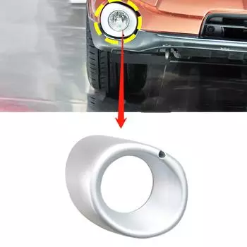 Для Mitsubishi Outlander 2013 2014 2015 автомобиля ABS серебристый, черный передний бампер противотуманные фары крышка лампы рамка ободок в виде ракушки капот