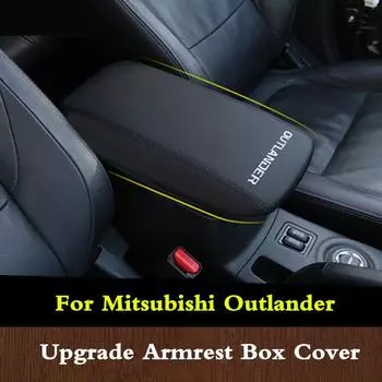 Для Mitsubishi Outlander 2013-кожаный автомобильный подлокотник, подлокотники для центральной консоли, коробка для хранения, защитная подушка