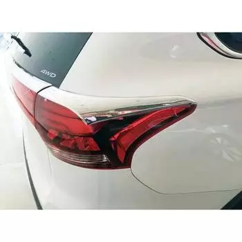 Для Mitsubishi Outlander 2016 2017 2018 полоски задних фонарей ABS хромированный пластик внешние украшения задних фонарей 4 шт./компл.
