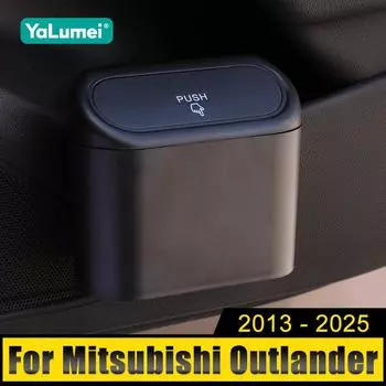 Для Mitsubishi Outlander 3 4 GM GN PHEV 2013-2018 2019 2020 2024 2024 2024 2025 Портативный автомобильный мусорный бак, карманный контейнер для всякой всячины