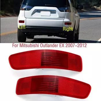 Для Mitsubishi Outlander EX 2007 2008-2012 Задний бампер Крышка стоп-сигнала Задний обогрев Указатель поворота Отражатель Лампа Корпус Нет right no bulb