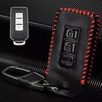 Для Mitsubishi Outlander Lancer Pajero Eclipse Cross Outlander Sport ASX пульт дистанционного управления с 3 кнопками, брелок, чехол, защитный чехол чёрный