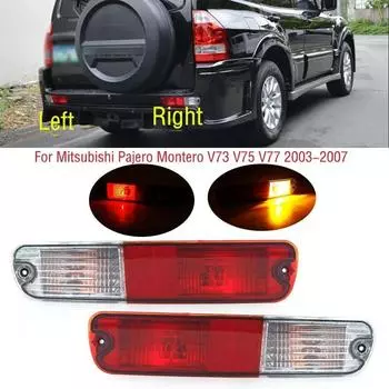 Для Mitsubishi Pajero Montero V73 V75 V77 2003-2007 автомобильный задний бампер стоп-сигнал задний указатель поворота отражатель лампы с лампочкой 1pc left