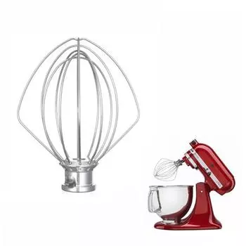 Для миксера KitchenAid, 5QT, венчик, аксессуары из нержавеющей стали For KitchenAid Stand Mixer 5QT Whip Whisk