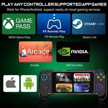 Для мобильного игрового контроллера для iPhone и Android с RGB-подсветкой, поддержкой Play PS Remote Play, Xbox Cloud и т. д.