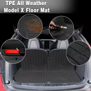 Для модели X Frunk Trunk Mats 2016-2020 2025 2025 2025 2025 6/7 Seater Front Cargo Liner 3D All Weather Rear Cargo Liner