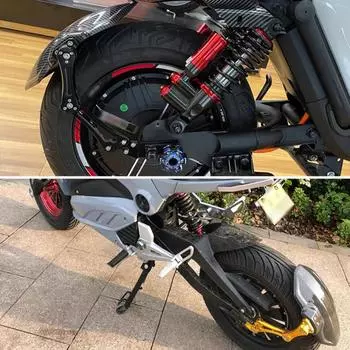 Для Monkey M3 M5 Maverick U1 N1s 1 шт., брызговик для мотоцикла, удлинитель заднего крыла, брызговик с ЧПУ, алюминиевые детали без кронштейна чёрный