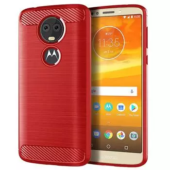 Для Moto E5 Plus E5+ силиконовый чехол задняя крышка из углеродного волокна для moto e5 supra MOTO E5plus мягкий противоударный чехол для смартфона Moto E5 Plus чёрный