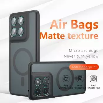 Для Moto Edge 60 Fusion Чехол для Magsafe Магнитный матовый акриловый бампер для Motorola Edge 50 Neo Ultra 50Pro G85 G55 G35 Жесткий чехол Motorola Edge 60 Fusion чёрный