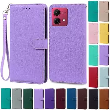 Для Moto G84 чехол силиконовый MotoG84 G 84 кожаный флип-кошелек чехол для Motorola Moto G84 5G чехол для телефона силиконовый чехол Coque Fundas For Moto G84 5G кофейный