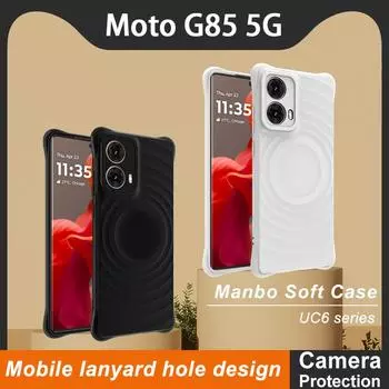 Для Moto G85 5G Чехол для телефона IMAK UC-6 Матовый мягкий чехол Moto G85 5G чёрный