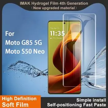 Для Moto G85 5G / Moto S50 Neo 5G стекло IMAK гидрогелевая пленка 4-го поколения полное покрытие экрана протектор Moto G85 5G