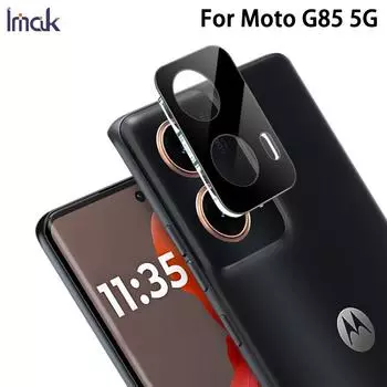 Для Moto G85 5G стекло IMAK высокой четкости стеклянная пленка для объектива черная версия Moto G85 5G