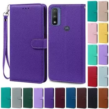 Для Moto G Pure Case Moto GPure кожаный флип-кошелек чехол для Motorola G Pure XT2163-4 телефон чехол силиконовый чехол Coque Fundas For Moto G Pure светло-фиолетовый
