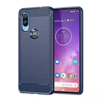 Для Moto P50 силиконовый чехол противоударный задняя крышка для moto one vision мягкие чехлы для телефонов карбоновый чехол Coque Fundas Moto P50 чёрный
