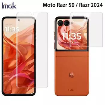 Для Moto Razr 50 / Moto Razr 2024 стекло IMAK гидрогелевая пленка 4-го поколения основной экран + второй экран 1 комплект Moto Razr 50