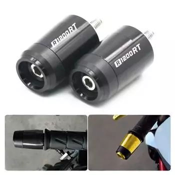 Для мотоцикла BMW R1200RT R 1200 RT R 1200RT универсальные ручки руля с ЧПУ 7/8 22MM, слайдер, тяжелые наконечники руля, заглушки серебряный
