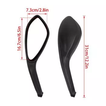 Для мотоцикла DUCATI MONSTER 696 795 796 1100/S/EVO Левое правое зеркало заднего вида Боковые зеркала заднего вида Аксессуары чёрный