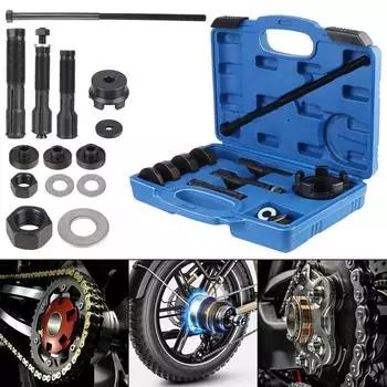 Для мотоцикла Harley Davidson 2000+ VT102 подшипники 0,75 1 25 мм съемник и установщик подшипников колеса набор инструментов прочная углеродистая сталь 18 шт. 1 Set