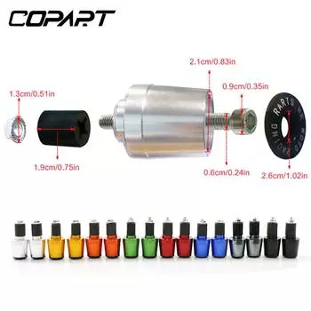 Для мотоцикла Honda VFR400 NC30 VFR750 VFR800/F VFR 800 VFR1200/F с ЧПУ 7/8 22MM ручки руля заглушки руля концевые заглушки чёрный
