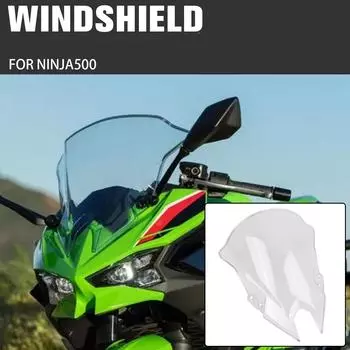 Для мотоцикла Kawasaki NINJA 500 SE NINJA500 2025-UP лобовое стекло с двойным пузырьком ветровое стекло дефлекторы защиты ветрового стекла