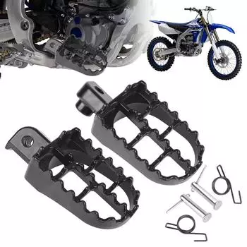 Для мотоцикла Pit Dirt Bike Dirt Bike подножки мотоцикла PW50 PW80 TW200 XR50R CRF50 CRF70 CRF80 CRF100F алюминиевые подножки педали чёрный