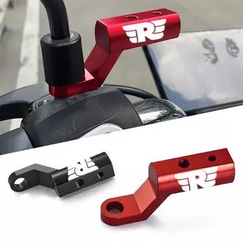 Для мотоцикла Royal Enfield Bullet/Meteor/Classic 350 500 Interceptor 650 кронштейн зеркала расширитель заднего вида держатель серебряный