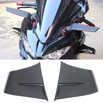 Для мотоцикла Yamaha R3/R25 CFMOTO универсальный аэродинамический спойлер крыло комплект с клейкой наклейкой для украшения мотоцикла матовый черный