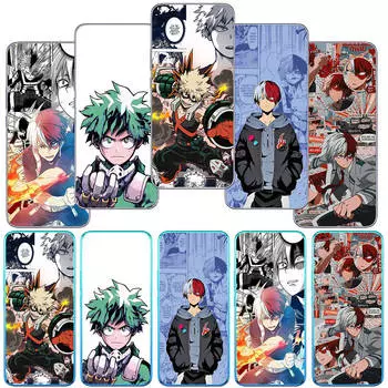 для Motorola Moto Edge 40 30 neo G54 G24 G84 iPhone 15 14 Xiaomi Redmi Note 13 12 11 Pro Samsung Galaxy A54 Todoroki Shoto My Hero Academia чехол для телефона