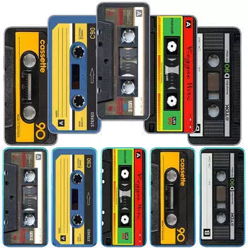 для Motorola Moto Edge 40 30 neo G54 G24 G84 iPhone 15 14 Xiaomi Redmi Note 13 12 11 Pro Samsung Galaxy A34 A54 принт ретро кассета винтажный чехол-лента