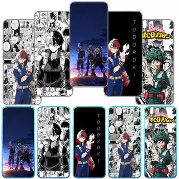 для Motorola Moto Edge 40 30 neo G54 G24 G84 iPhone 15 14 Xiaomi Redmi Note 13 12 11 Pro Samsung Galaxy A34 Чехол My Hero Academia Bnha Todoroki Shoto