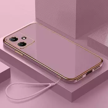 Для Motorola Moto G54 чехол Роскошный квадратный чехол Moto G84 G22 G32 G42 G53 G60S G62 5G G72 G73 G23 чехол для телефона Силиконовая задняя крышка Moto G54&Case & Strap