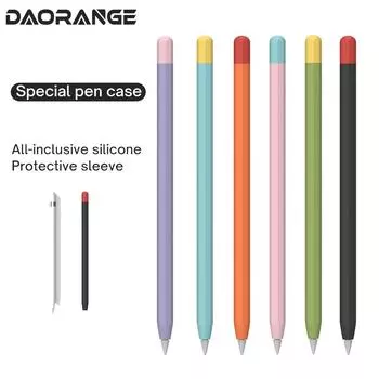 Для мягких силиконовых чехлов-карандашей для Apple iPad, планшетов, сенсорных ручек, стилуса, защитного чехла, анти-потерянного чехла для iPad, аксессуары для карандашей Pencil 2nd Black