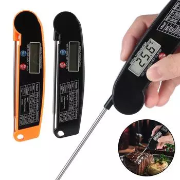 Для мяса, воды, молока, зонда, электронного термометра для духовки, цифрового кухонного термометра для еды, горячая распродажа, барбекю, кухня, готовка, еда чёрный