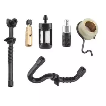 Для MS180 MS170 018 017 Масляный насос бензопилы с червячной передачей, комплект фильтров топливного шланга