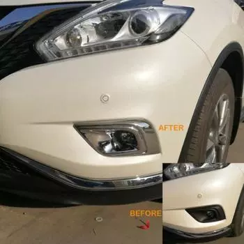 Для Murano 2015 2016 2017 2018 Автомобильная хромированная передняя противотуманная фара с накладкой