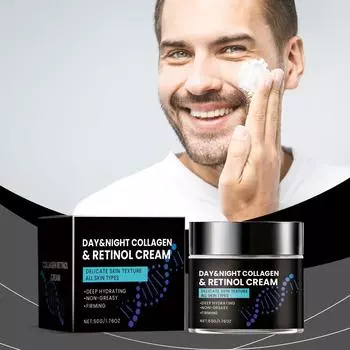 Для мужчин Коллагеновый крем для уменьшения морщин Увлажняющий Осветляющий Увлажняющий Укрепляющий Увлажнитель для кожи