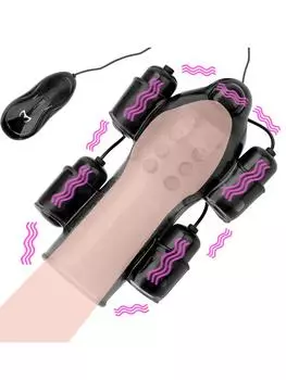 Для мужчин Массажер для пениса Секс-товары Взрослая секс-игрушка 12-скоростной мужской мастурбатор Вибратор для головки члена Для мужчин Тренажер для задержки с 2 колпачками 1