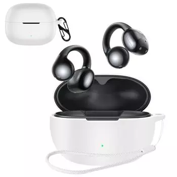 Для наушников Bluetooth UGREEN WS209 Чехол Оснащен крючком для предотвращения падения, спортивный крутой противоударный чехол из мягкого силикагеля, защита от падения белый