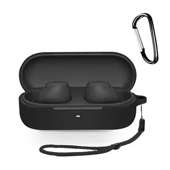 Для наушников Sony чехол силиконовый защитный чехол поставляется с карабином ремень видимый светодиодный свет совместим с беспроводной зарядкой полная защита