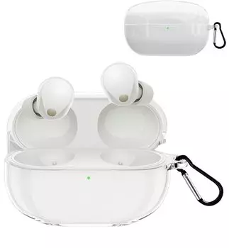 Для наушников Sony защитный чехол для Sony прозрачный TPU силиконовый защитный чехол с защитой от царапин и утери WF-1000XM5 чехол, чехол, прочный, WF-1000XM5, карабин,