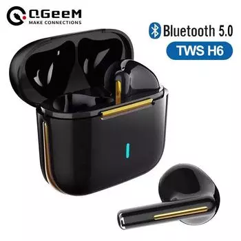 Наушники True Wireless Наушники с шумоподавлением Обновление Bluetooth 5.0 Гарнитура HD Наушники-вкладыши Handsfree С Микрофоном TWS белый