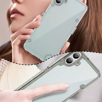 Для ничего CMF Phone 1 прозрачный защитный чехол с толстыми краями, противоударный мягкий чехол для телефона, цветной чехол S N9B3 black-For Nothing cmf phone 1