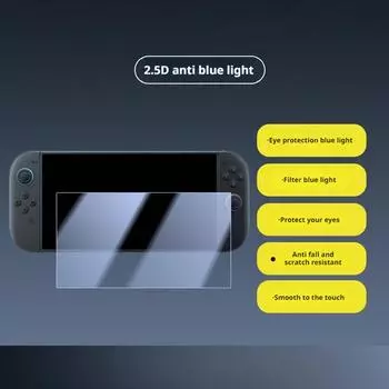 Для Nintendo Switch 2 Защитная пленка для экрана из закаленного стекла Bubbles One HD Film Dust No Film Anti-Scr C0B3 HD-1pcs