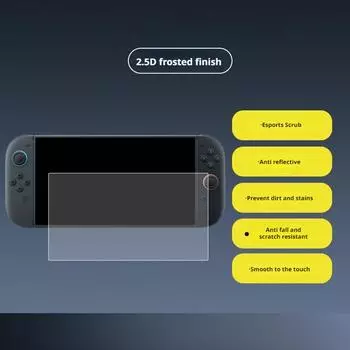 Для Nintendo Switch 2 Защитная пленка для экрана из закаленного стекла One Dust HD Film Film No No Anti-Scratch C7A5 HD-1pcs
