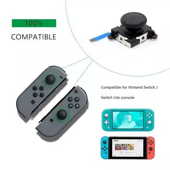 Для Nintendo Switch / Switch Lite 3DJoy-con Controller Аналоговый джойстик Stick Rocker Сменная ручка Game Pad Игровые аксессуары