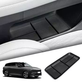 для NIO EL6 ES6 2025 2025 Центральная консольная коробка для хранения TPE Автомобильный центральный нижний ярус лотка органайзер Аксессуары для уборки