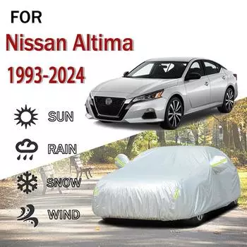 Для Nissan Altima 1993-2024 наружная защита полная 190T автомобильные чехлы снегозащитный козырек пылезащитный наружные автомобильные аксессуары 5.3x2.0x1.5M серый