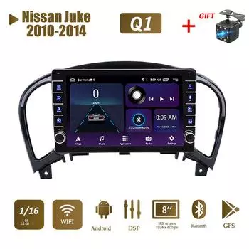 Для Nissan Juke 2010-2014 с кнопкой Android автомобильный радиоприемник мультимедийный плеер навигация стерео GPS 2 Din 1 + 16 ГБ 1+16GB