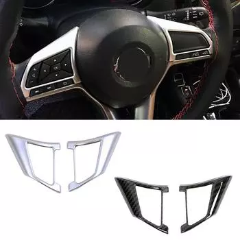 Для Nissan Leaf 2018 2020 автомобиль рулевое колесо переключатель кнопка блестки крышка салона декоративная отделка аксессуар матовый серебристый стикер